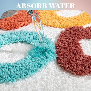 Tùy Chỉnh Từ Sợi Nhỏ Thấm Không-Trượt Phòng Tắm Mat Tufted Tpr Tắm Mat Trang Trí - Product Image 3