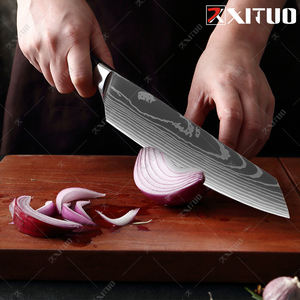 XITUO di alta qualità coltello 7CR17 Alto Tenore di Carbonio In Acciaio Inox coltello <span class=keywords><strong>da</strong></span> <span class=keywords><strong>cucina</strong></span> <span class=keywords><strong>Serie</strong></span> Giapponese di Damasco modello laser del Cuoco Unico 8-in - Product Image 5