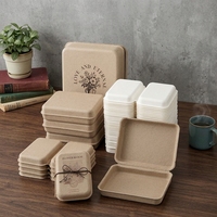 Boîte cadeau en pulpe biodégradable, savon parfumé fait main, boîte d'emballage en papier écologique pour bijoux, bougies, souvenirs