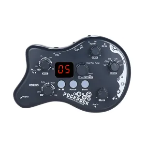 Pockrock xách tay guitar đa hiệu ứng xử lý hiệu ứng bàn đạp 15 loại hiệu ứng 40 trống nhịp điều chỉnh chức năng với bộ chuyển đổi điện