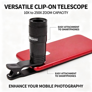 Objectif optique <span class=keywords><strong>zoom</strong></span> 8X 12X avec clip pour téléphone, sans angles morts, télescope pour téléphone, objectif de caméra téléobjectif universel à clipser, objectif HD - Product Image 6