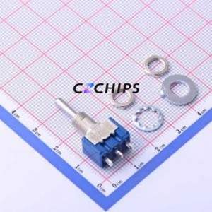 8A1021-Z Toggle Switch Through hole Component (THT) Switch Single Pole Double Throw 13mm 8mm 28.5mm - Product Image 1