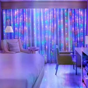 USB Cắm Điện Điều Khiển Từ Xa Wedding Birthday Led Dây Đồng Chuỗi Curtain Lights Đối Với Trang Trí Tường