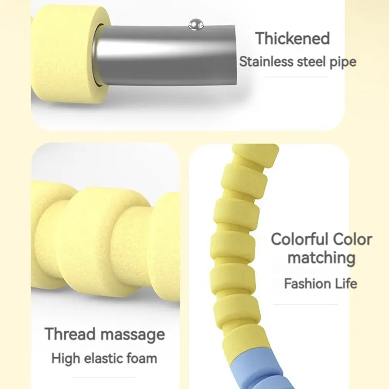 थोक pvc प्लास्टिक डिचेबल पतले फोम रंगीन होयोला हूप सर्कल रिंग बच्चों के फिटनेस अभ्यास के लिए