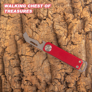 Stainless Steel Multi-Function Keychain Bottle Opener Cute EDC Metal Tool with Offset and UV Printing Laser Logo