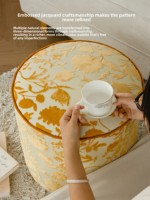 Tabouret bas en bois massif de style français pouf de style chinois Garcinia Cambogia tabouret rembourré pour changer les chaussures pour vivre