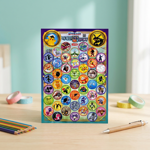 For Push Pop Ddakji Random Design Paper <b>Fidget</b> Slap Cards Game Korean Kids Anime Cartoon <b>Toy</b> Hobby Collectible Wholesale - Product Image 2