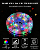 Tira de Luces LED RGB de Bajo Voltaje 5V, Autoadhesiva, Sincronización con Música, Cambio de Color, Luces LED para Ambiente de Juegos Electrónicos