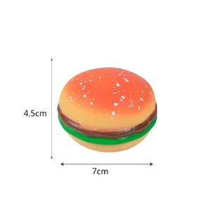 Jouet sensoriel anti-stress en TPR 3D en forme de hamburger, jouet à presser pour la décompression - Product Image 6