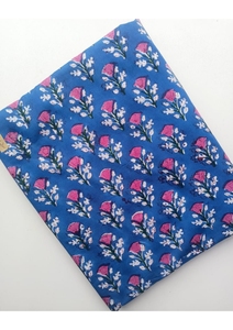 ผ้าทอฝ้ายอินเดียทำมือ 100% เป็นมิตรกับสิ่งแวดล้อม ระบายอากาศได้ดี น้ำหนักเบา ลายดอกไม้พิมพ์ลายด้วยมือ สไตล์โมเดิร์น สำหรับตกแต่งบ้านสาวๆ - Product Image 5