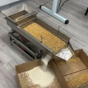 Machine de tri et de calibrage vibratoire de type linéaire à 3 sorties pour grains de café, sable, gravier, granulés plastiques, aliments pour animaux, fruits, sésame - Product Image 2