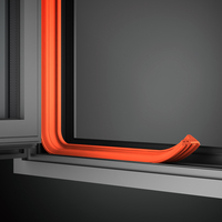 Ventana Abatible de Aluminio con Rotura de Puente Térmico, Doble Acristalamiento, Eficiencia Energética, Vidrio Templado y Malla de Acero Inoxidable, Diseño Moderno y Personalizado