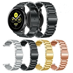 Cinturino per orologio a tre maglie in metallo di lusso in acciaio inossidabile per orologio <span class=keywords><strong>Samsung</strong></span> 14mm 16mm 18mm 20mm 22mm 24mm cinturino per orologio in acciaio inossidabile - Product Image 6