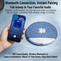 Haut-parleur sans fil sous oreiller pour le sommeil, mini-disque sonore ultra-fin avec technologie de bruit blanc avancée