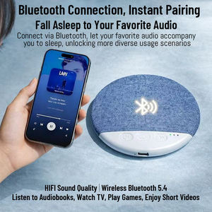 Haut-parleur sans fil sous oreiller pour le sommeil, mini-disque sonore ultra-fin avec technologie de <span class=keywords><strong>bruit</strong></span> blanc avancée - Product Image 3