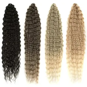 Ariel Curl Hair Water Wave Twist Crochet Hair Synthetic Crochet Braids Ombre Blonde Afro Curls Deep Wave Braiding Hair Extension