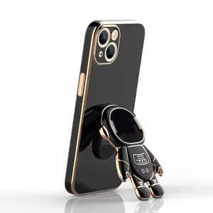 gscase Phone Holder Stand Astronaut Phone Case For iPhone Cases Accessories For iPhone 11 12 13 14 15 pro max Cover