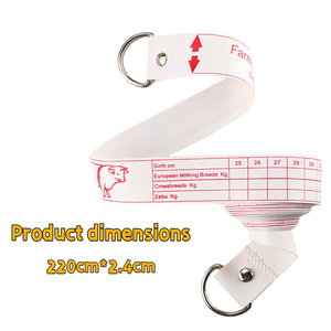 Righello per Misurare la Circonferenza Toracica delle Mucche, Strumento di Misurazione Corporea Morbido per Allevamenti - Product Image 3