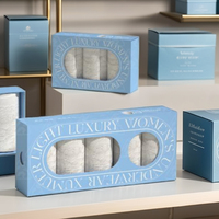 Boîte de papier d'art pliante en gaufrage de feuille d'or de luxe personnalisable pour hommes et dames sous-vêtements culottes montres chaussettes et emballage en fourrure