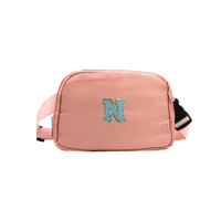 Sac de poitrine réglable en nylon, sac de taille, couleur unie, mode, sport, bandoulière, fermeture éclair, grande capacité, portable