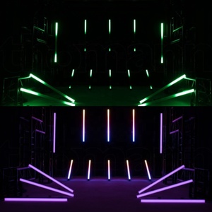 إضاءة <span class=keywords><strong>LED</strong></span> على شكل شريط بكسل للمسرح بتأثير وميض وامض مع 124 مصباح RGB 3 في 1 مسطح/دائري لمؤثرات الإضاءة في الحفلات - Product Image 6