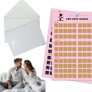 100 <span class=keywords><strong>Sex</strong></span> Position Challenge Card Scratch-Off Poster juego de amor divertido adulto amor pareja juego de aventura - Product Image 1