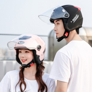 Casco Moto Unisex Portatile Mezza Faccia AD in ABS con Doppia Visiera, Protezione per la Testa per Adulti, Vendita Diretta dal Produttore - Product Image 5