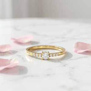 Handmade Custom Design 925 <b>Silver</b> Classic Minimalist Engagement <b>Ring</b> Round Zircon <b>Stacking</b> Promise <b>Ring</b> for Party - Product Image 3