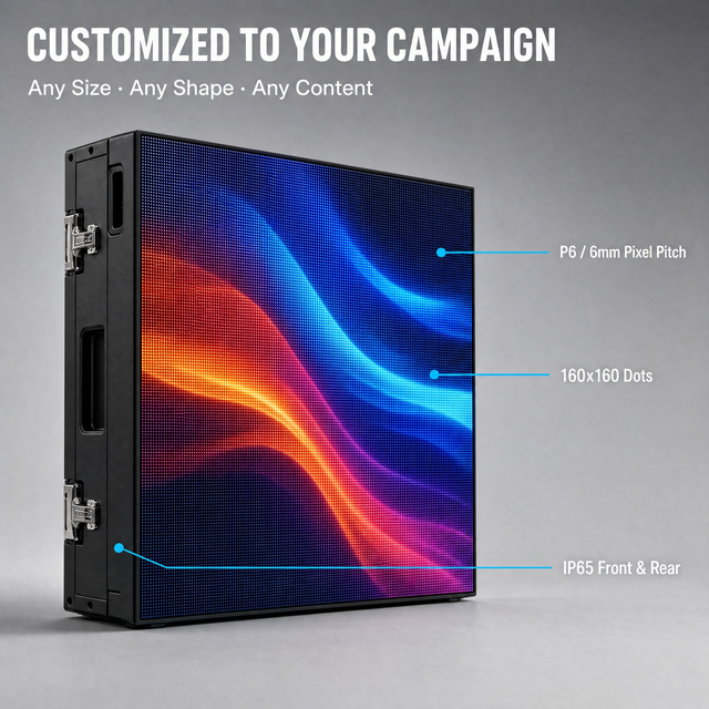 P6 Outdoor LED Display Screen 6500nits IP65 Waterproof Outdoor Advertising LED Video Wall Digital Billboard for Street Building