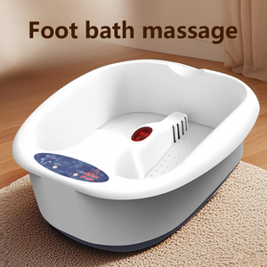 Máquina Eléctrica de Spa para Pies con Calefacción, Masaje <span class=keywords><strong>Shiatsu</strong></span>, Baño de Burbujas, Relajación y Salud, 3 Velocidades Ajustables - Product Image 6