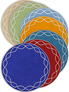 <span class=keywords><strong>Manteles</strong></span> <span class=keywords><strong>Individuales</strong></span> Redondos de Tela Bordada con Diseño Único, Decoración de <span class=keywords><strong>Mesa</strong></span>, <span class=keywords><strong>Manteles</strong></span> <span class=keywords><strong>para</strong></span> <span class=keywords><strong>Mesa</strong></span> de Comedor <span class=keywords><strong>para</strong></span> Uso en Hoteles, Restaurantes al Aire Libre - Product Image 3