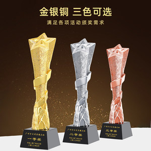 ถ้วยรางวัลเรซิ่นคริสตัล Pujiang Wenyue ปรับแต่งได้สำหรับการแข่งขันร้องเพลง เต้นรำ รางวัลพนักงานดีเด่น รางวัลแชมป์เด็ก - Product Image 4