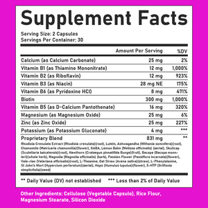 Custom Stress Relief <b>Supplements</b> Sleep Support Capsules Promote Mood Balance and Relaxation Vitamin Biotin Capsules - Product Image 6