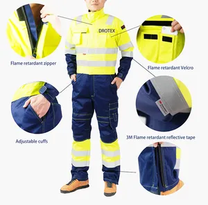 Hivis Anti static Anti Fire Resistant Flamm hemmende Kleidung für Arbeits kleidung Uniform