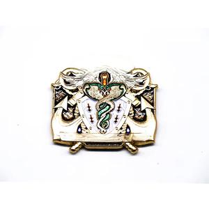 Moneda de Desafío Personalizada Brillante de Aleación de Zinc Chapada en Oro con Patrón Personalizado para Promoción - Product Image 3