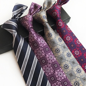 Style moderne décontracté rayé <span class=keywords><strong>lilas</strong></span> fleurs de printemps toutes les cravates florales originales cravates florales de taille standard - Product Image 3