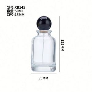 Custom Logo Luxury Clear Glass 30ml 50ml 100ml Perfume <b>Bottle</b> <b>Empty</b> Men Cologne <b>Spray</b> Screen Printing Refillable Pump Sprayer - Product Image 5