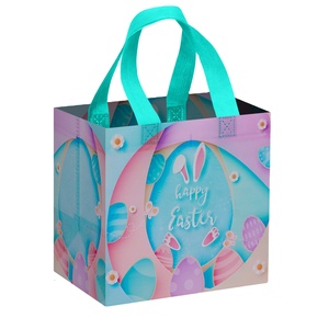 Bolsa de compras reutilizable ecológica de laminado reciclado no tejido, impresa a medida, para supermercado, reutilizable y ecológica. - Product Image 1