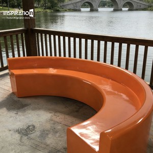 Banc de rue commercial en fibre de verre de haute qualité, personnalisé en FRP, pour des intégrations de conception biophilique pour plusieurs <span class=keywords><strong>personnes</strong></span> - Product Image 3