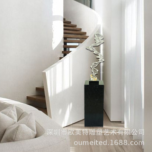 Transparent <b>Stone</b> Sculpture Modern Indoor Artwork Tabletop Decor For Hotel Lobby Space Synthetic Resins Material - Product Image 3