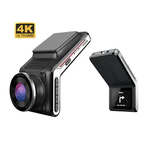 Sameuo U2000 4k 2160P 2摄像机录像机24h停车监视器全球定位系统跟踪仪表盘摄像头汽车数字录像机仪表盘摄像头