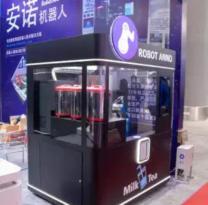 Robot Coffee Milk Tea Vending Machine Kiosk