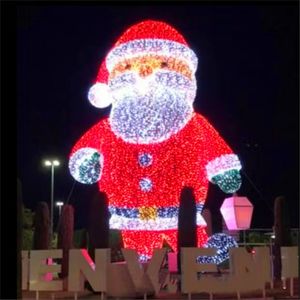 Lumières décoratives LED 3D Père Noël IP65 pour décoration de Noël en extérieur - Product Image 1