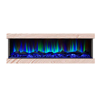 Chauffage électrique de cheminée de flamme 3D de décor de bon prix pour la maison