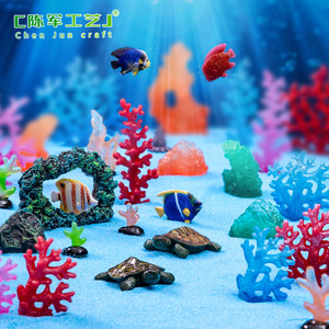 Chenjun Micro-paysage Poisson, Tortue, Récif de Corail, Pierre, Aquarium, Aménagement Paysager, Accessoires Décoratifs Diy, S - Product Image 2