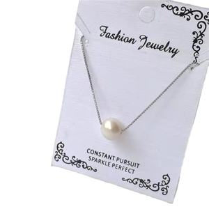 2025 personnalité de la mode tempérament S 925 argent pur perle d'eau douce <span class=keywords><strong>blanche</strong></span> naturelle autres colliers de mode - Product Image 1