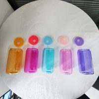 Hot Selling 16OZ Transparent Tumbler Bunte Scary Movie Bee Can für Halloween UV DTF Sublimation Jewel Encrusted Beer Glasses