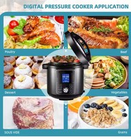 GT601-M08 Autocuiseur Électrique Multifonction en Acier Inoxydable 5.1-6.0L pour Cuisine, Certification CB/EMC, Usage Domestique Allemand