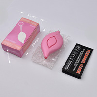 Nieuwe Mode Blad Veiligheid Sleutelhanger Zelfverdediging Veiligheid Persoonlijke Sirene Alarm Sleutelhanger Voor Vrouwen Persoonlijke Sirene Alarm Sleutelhanger Led