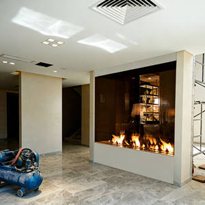 Mini Cheminée à <span class=keywords><strong>Bio</strong></span>éthanol Portable Moderne sur Pied avec Flamme LED et Télécommande pour la Maison - Product Image 2